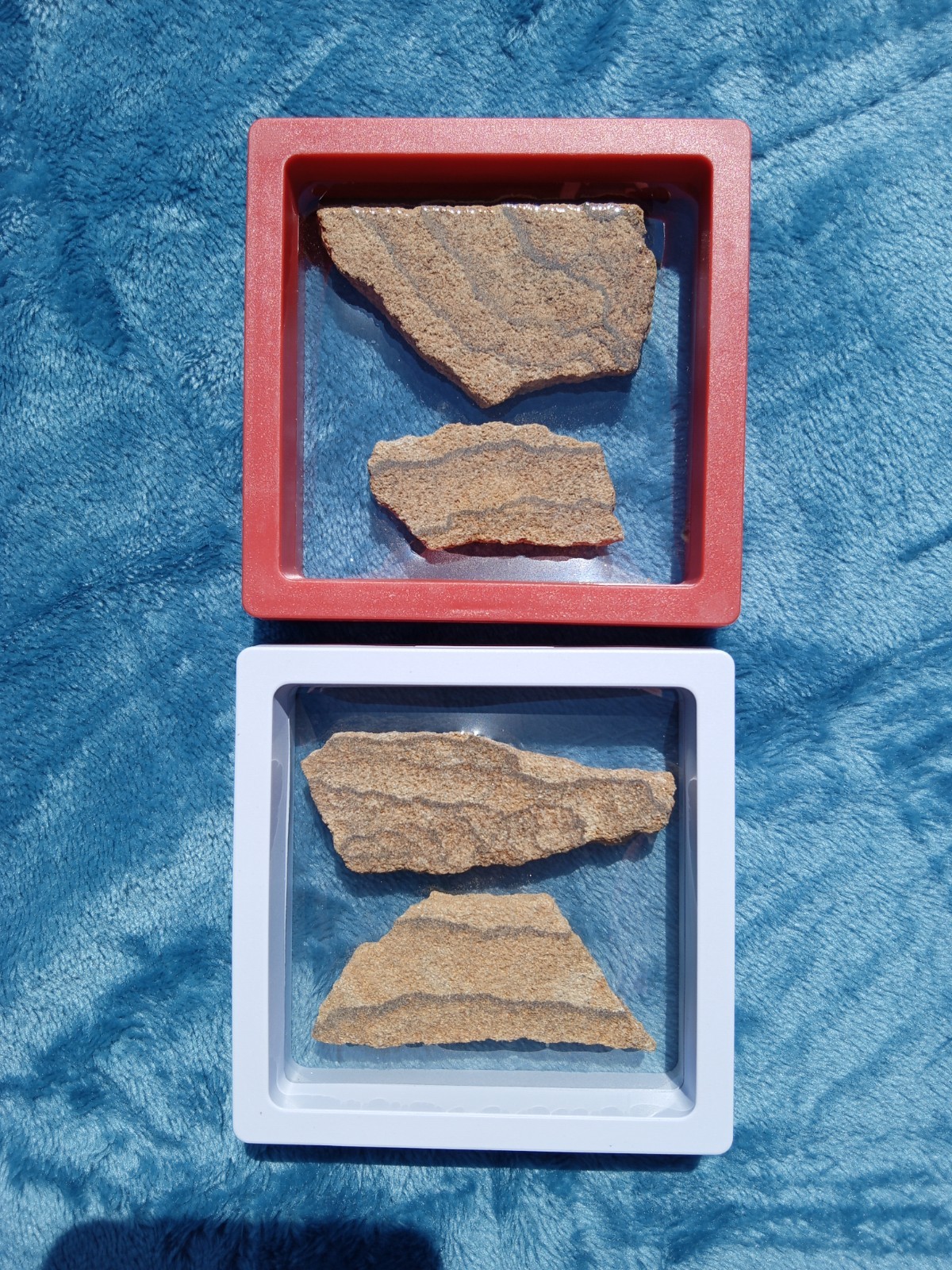 2 Colorful Display Boxes of Picture Desert 🏜️ Sandstone! Beautiful Patterns! D5