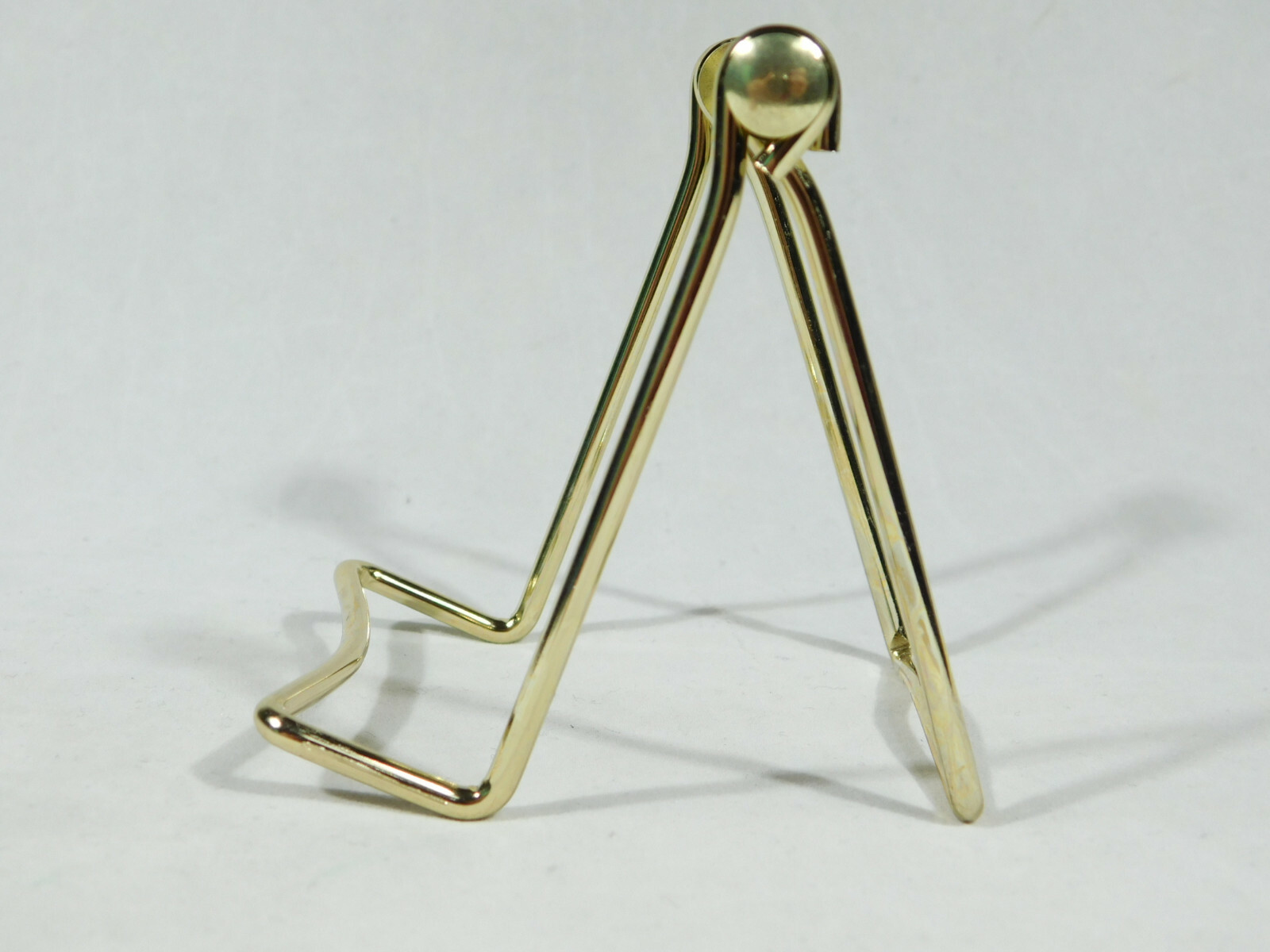 Easel Display Stand Adjustable Folding Small Size Gold color Metal