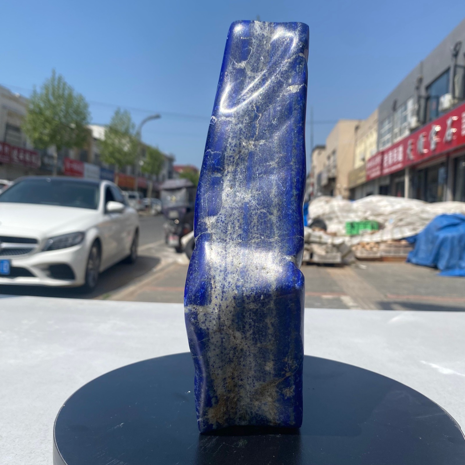 8.2LB Natural Stone Lapis Lazuli Freeform Polished Crystal Mineral Specimen