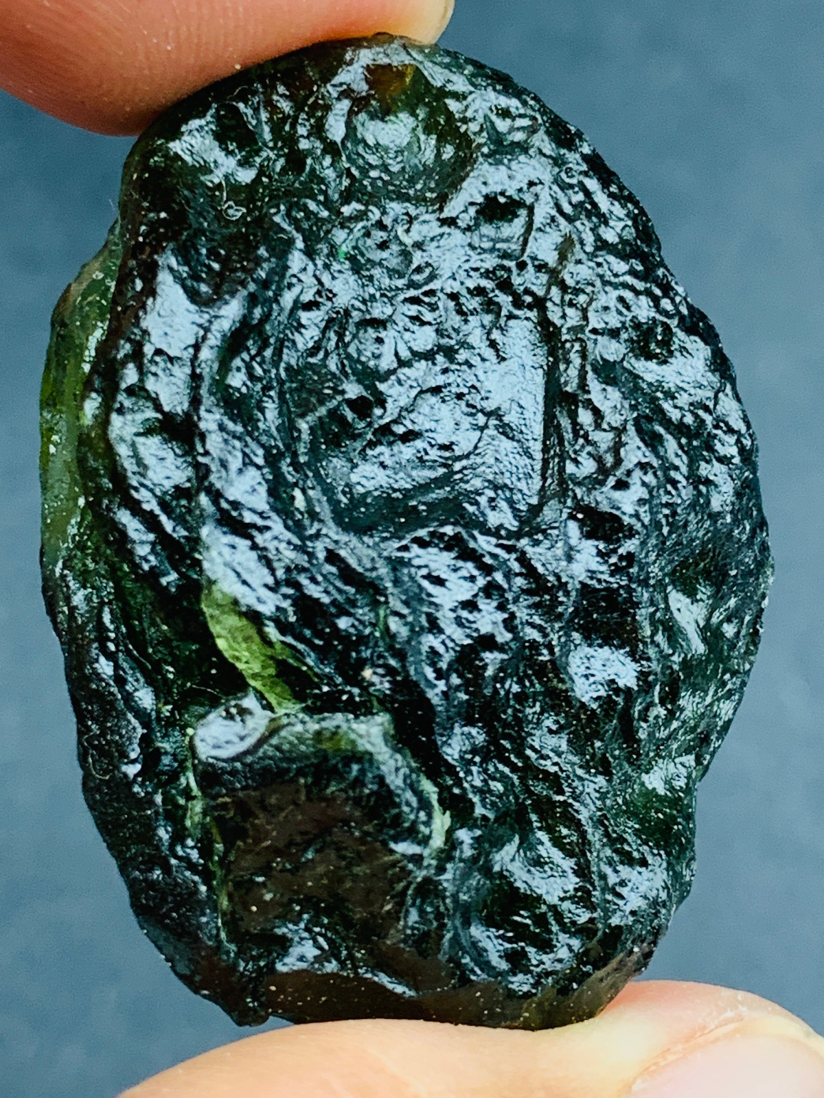 TOP Moldavite Raw Moldavite Crystal from Czech Republic PICcertificate 80CT