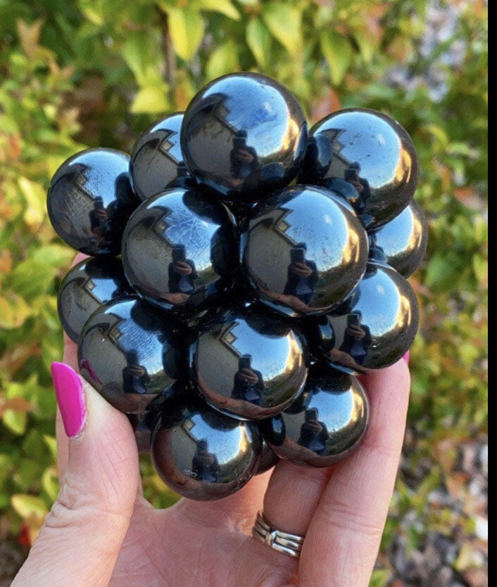 Pair of Magnetic Hematite Spheres (QTY 2)