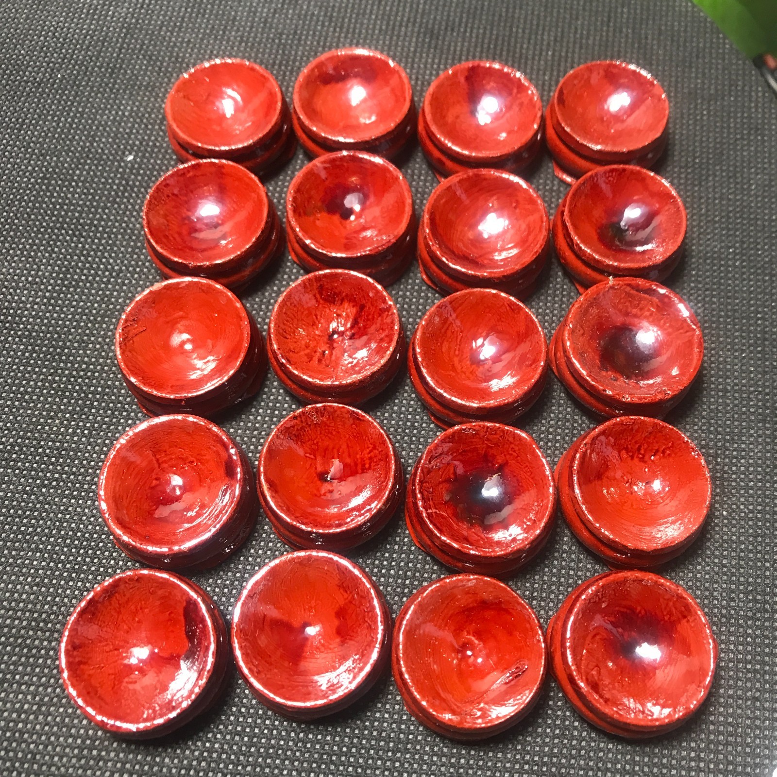 10pcs 10pcs Red Wood Display Stand For 25MM Crystal Ball Sphere Holder wholesale