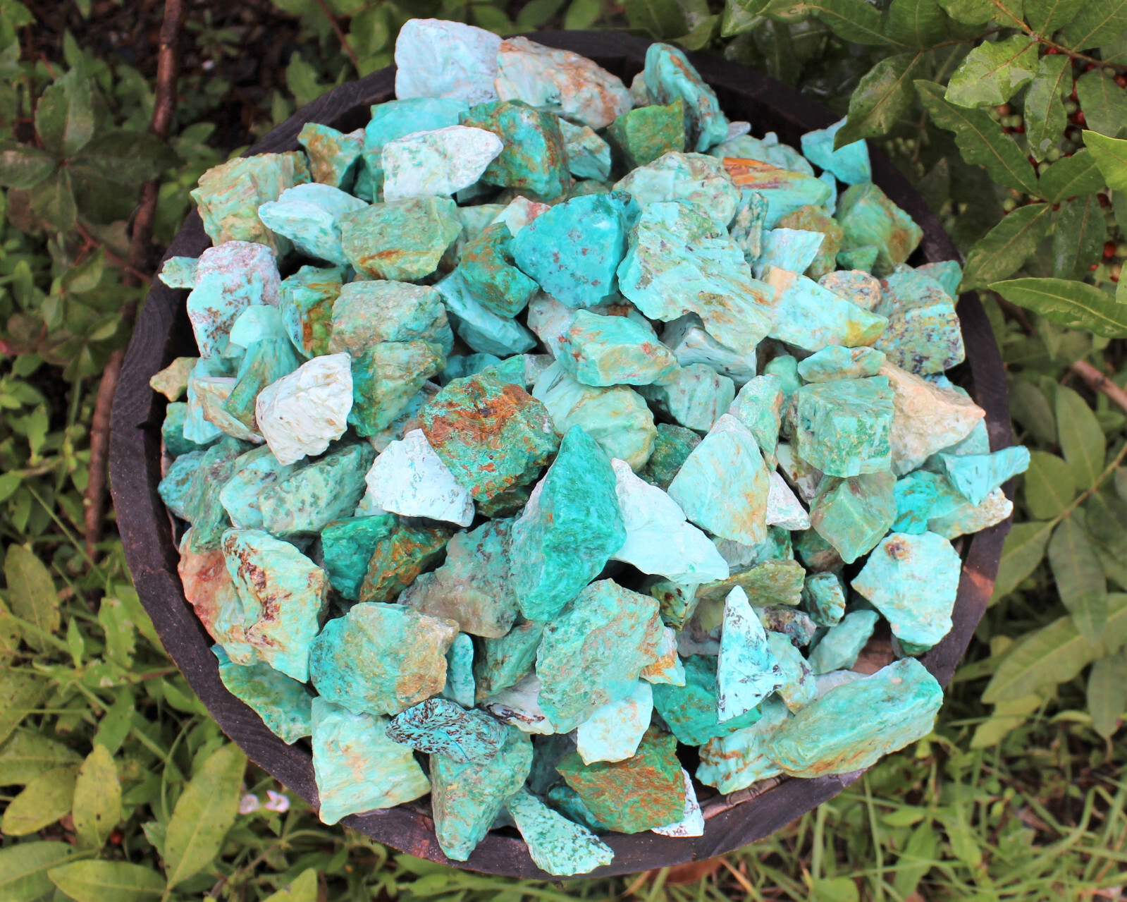 LARGE Turquoise Rough Natural Stones (2-4″): Choose Oz or lb Wholesale Bulk Lots
