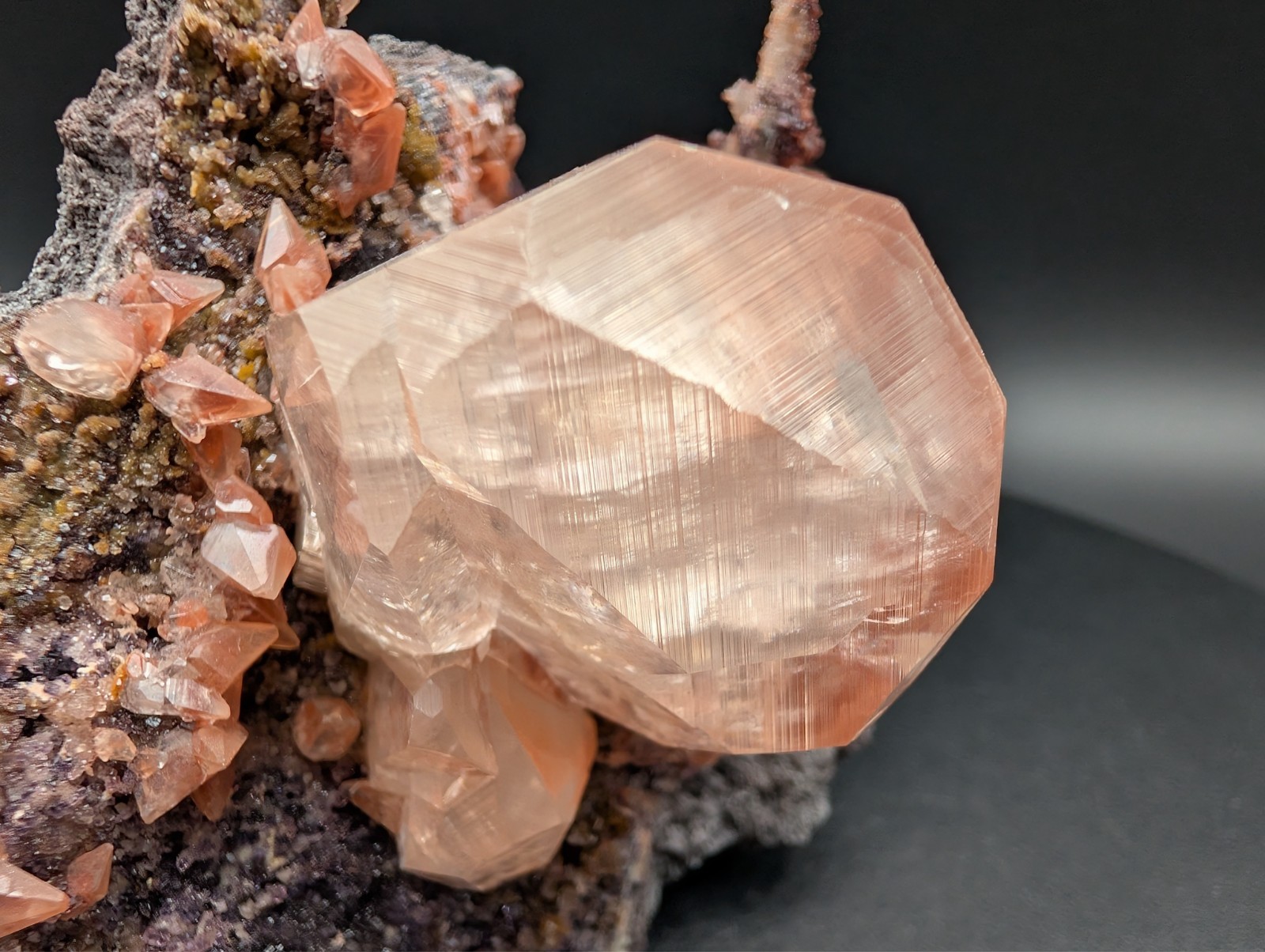 Calcite with Hematite – Hubei, China