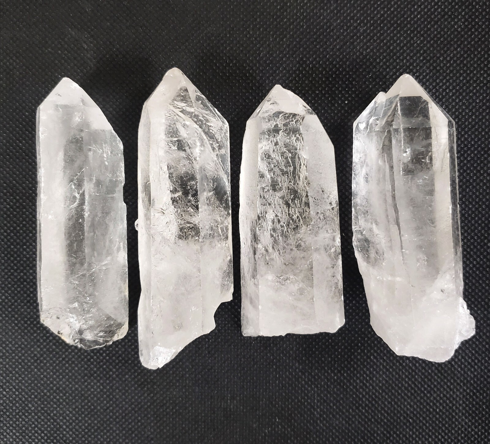 LARGE QUARTZ POINTS – SET OF 4 – Quartz Crystal Points from Brazil