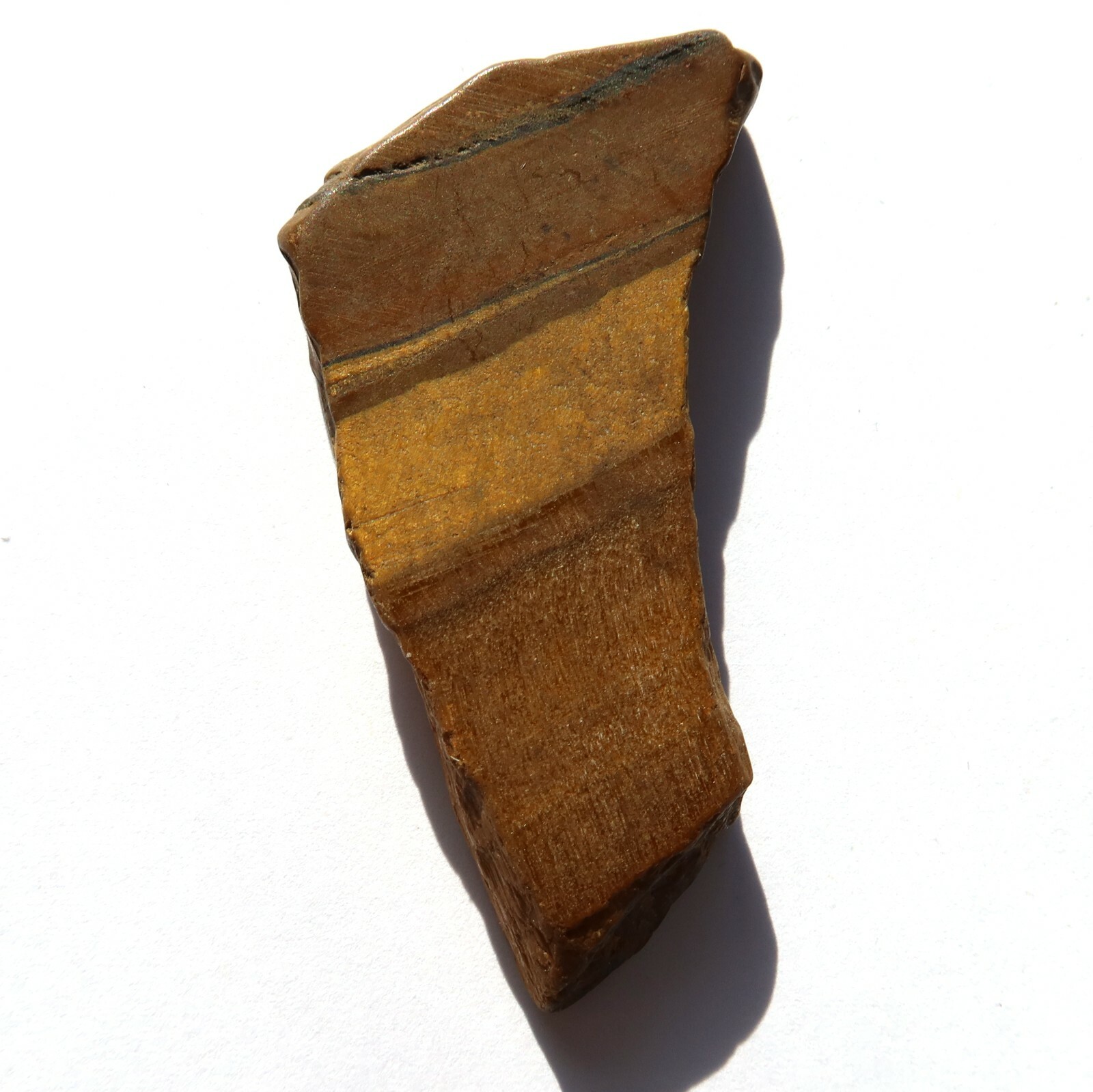 Tiger Eye Slice NOT Polished JW177
