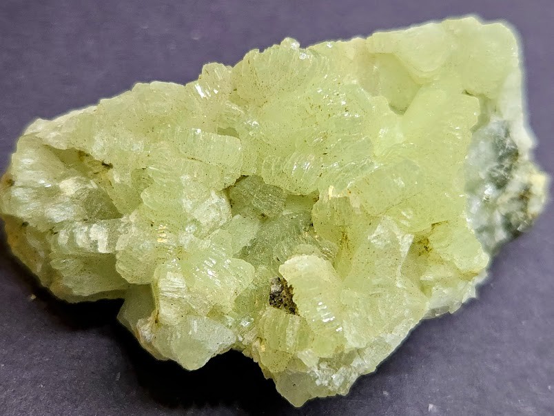 PREHNITE Collectible Specimens Pearl Green Crystal Clusters -Three Sizes