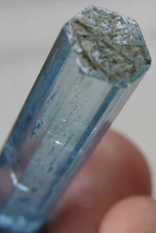 60mm Vietnam 100% Natural Terminated Aquamarine Crystal Specimen 54.30ct 2 3/8in
