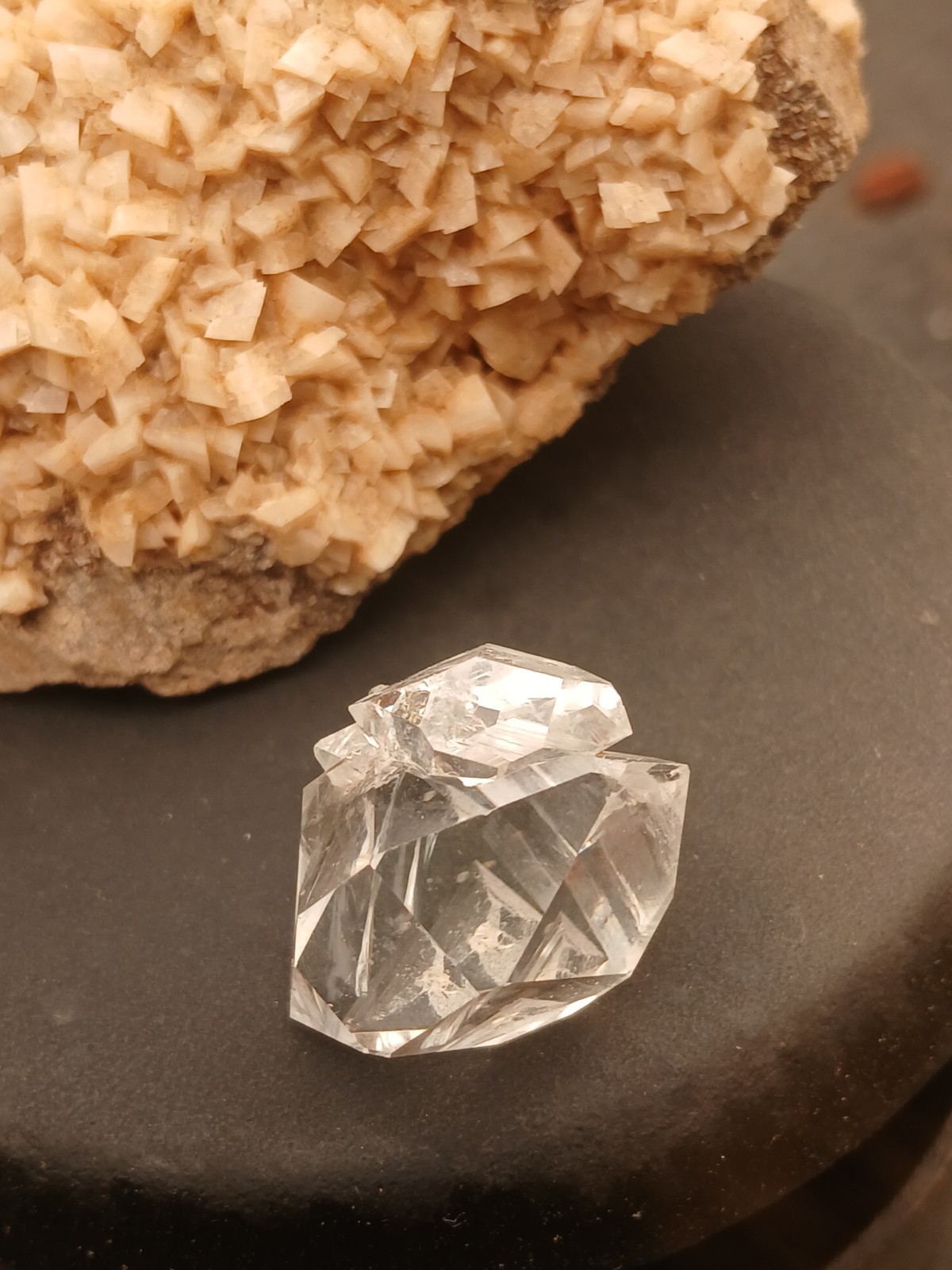 😍 Genuine DT 🌈 Herkimer 💎 6 Crystal Cluster Self Collected In NY ❤️
