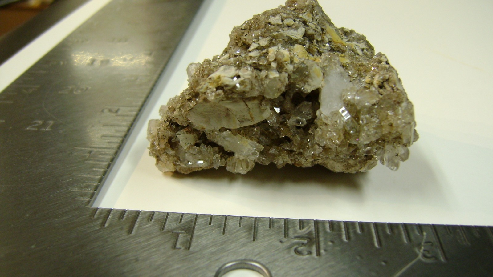2 1/2″ X 2 1/2″ Crystal Quartz Cluster 2 sided on Matrix – Poughkeepsie, NY.
