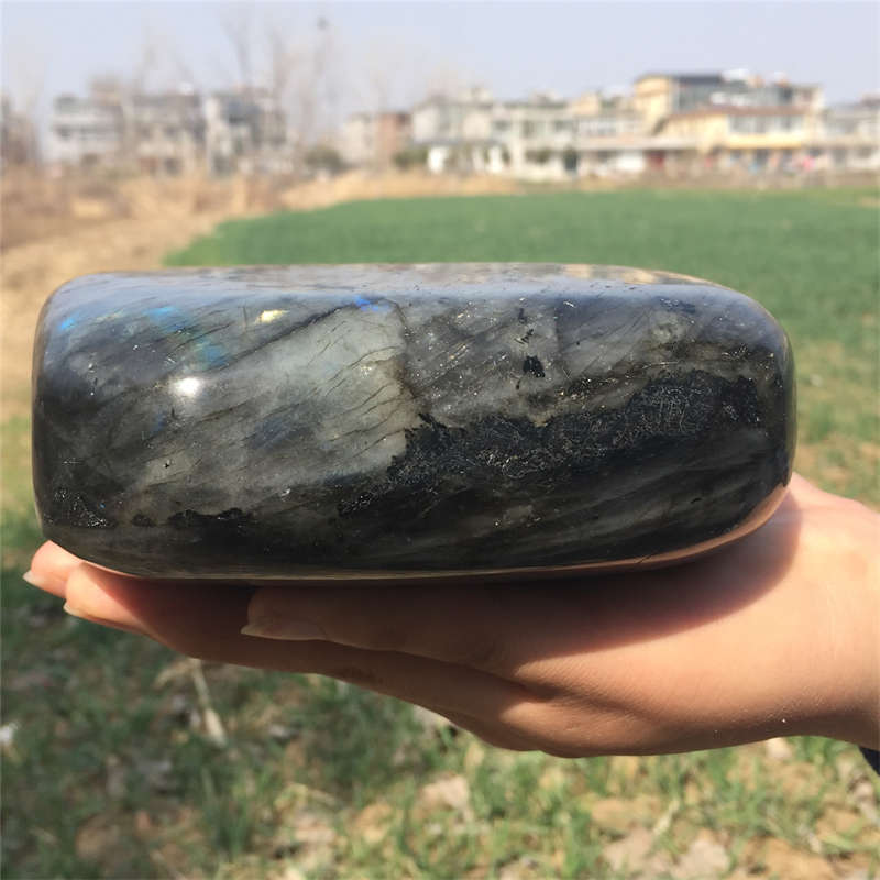 2.02kg Natural Labradorite Quartz Crystal Spectrolite Mineral Reiki healing