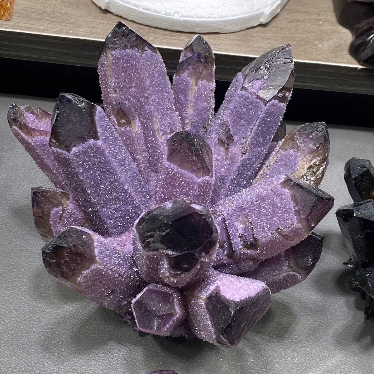 300g+ Natural Rare Large Raw Deep Amethyst Crystal Cluster Mineral Specimens
