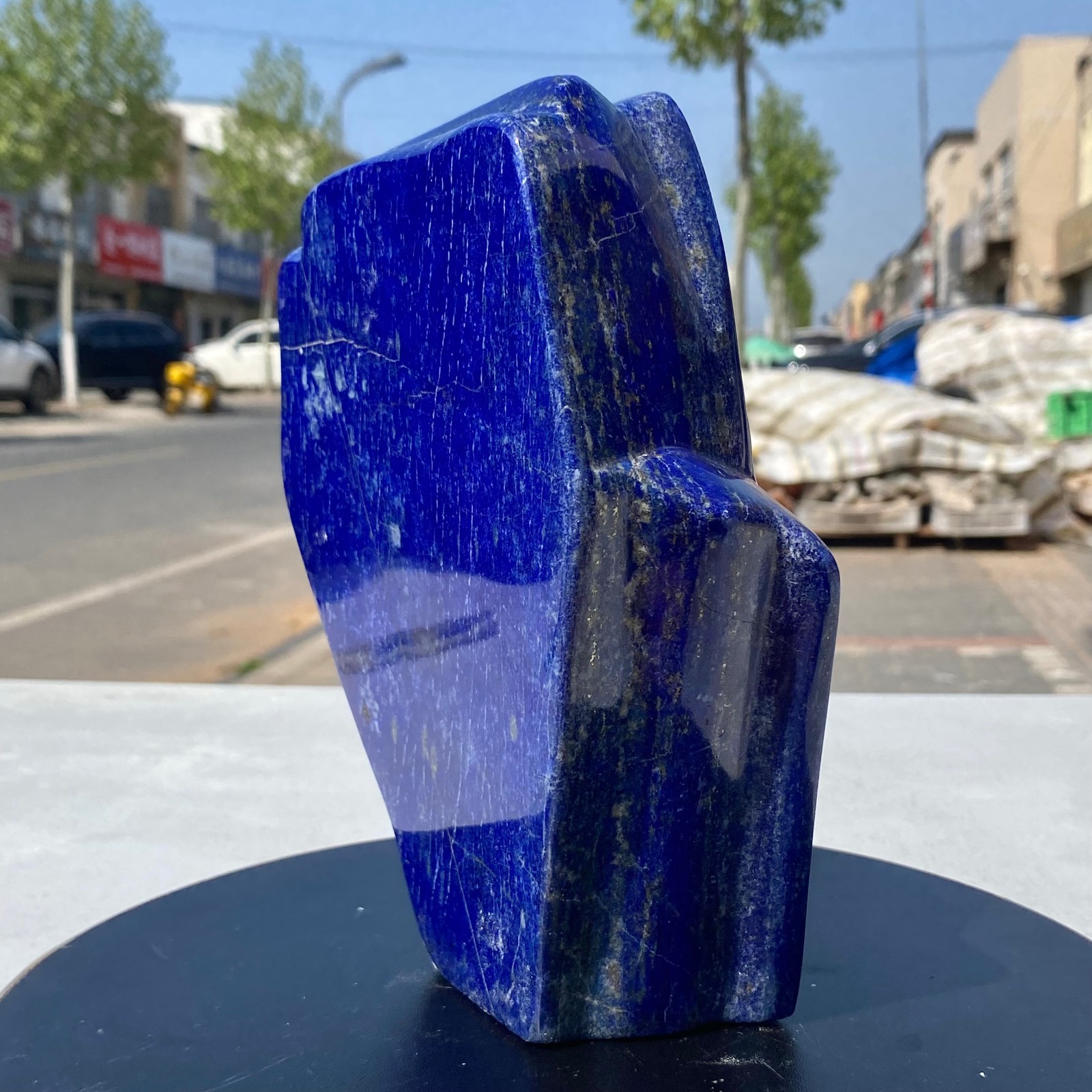 7.71LB Natural Stone Lapis Lazuli Freeform Polished Crystal Mineral Specimen