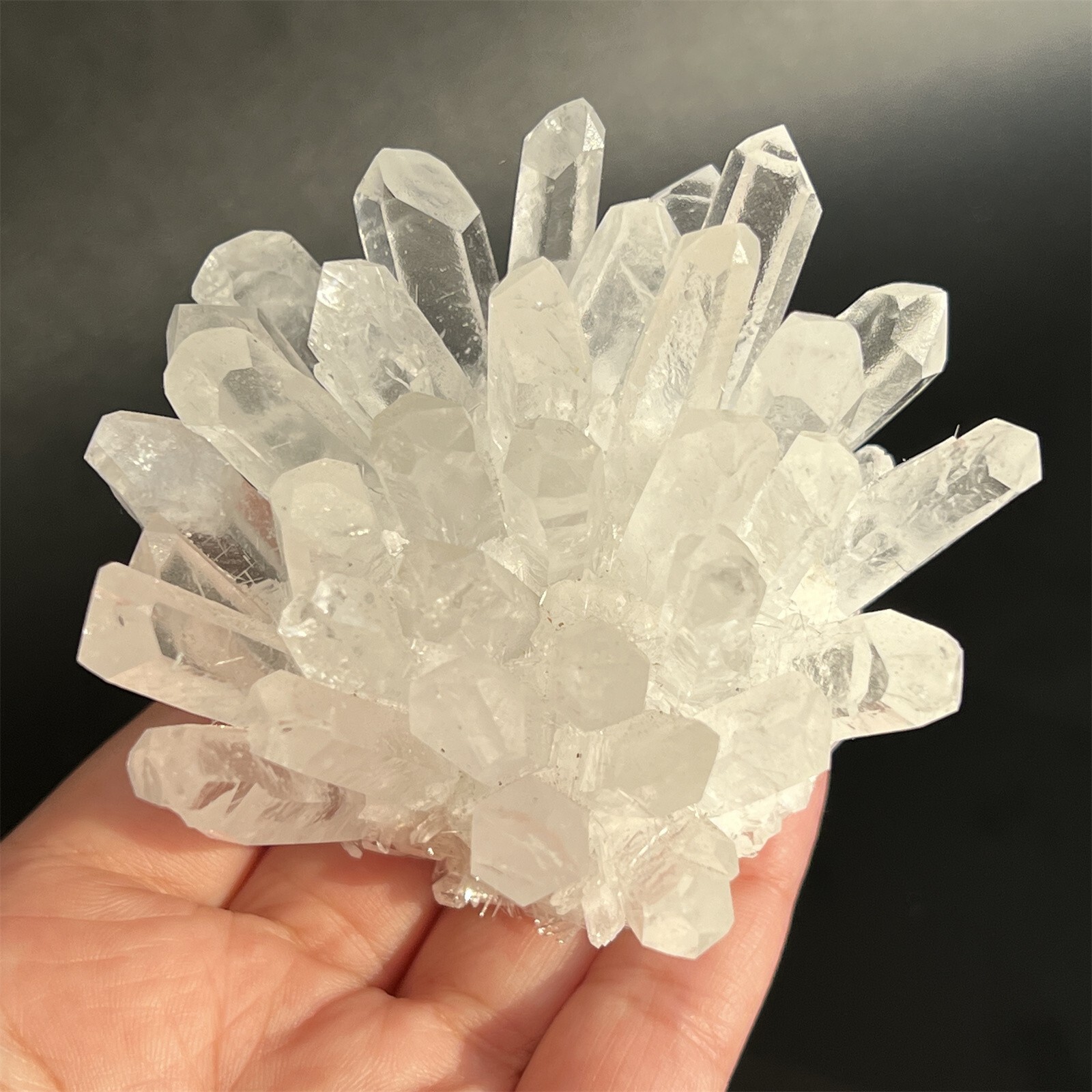 Clear quartz cluster crystal fine cluster mineral specimen point Random 200g+1PC