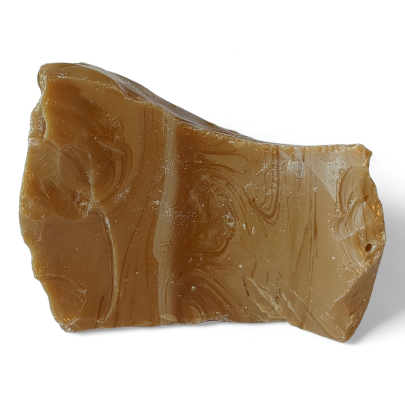 Carmel Chocolate Cream Art Glass Cullet Swirled Opaque Slag Glass #4XL75