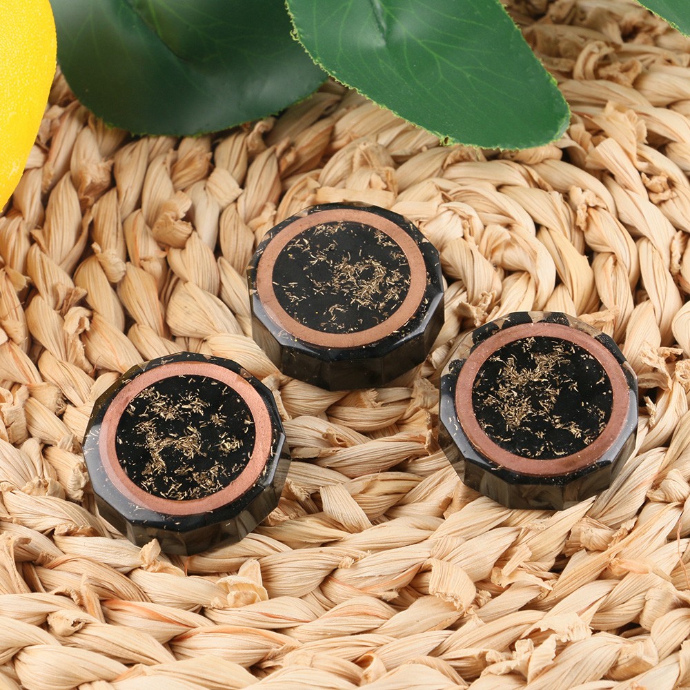 3pcs/Set Black Shungite Orgone Busters 5G EMF Protection Energy Healing Orgonite