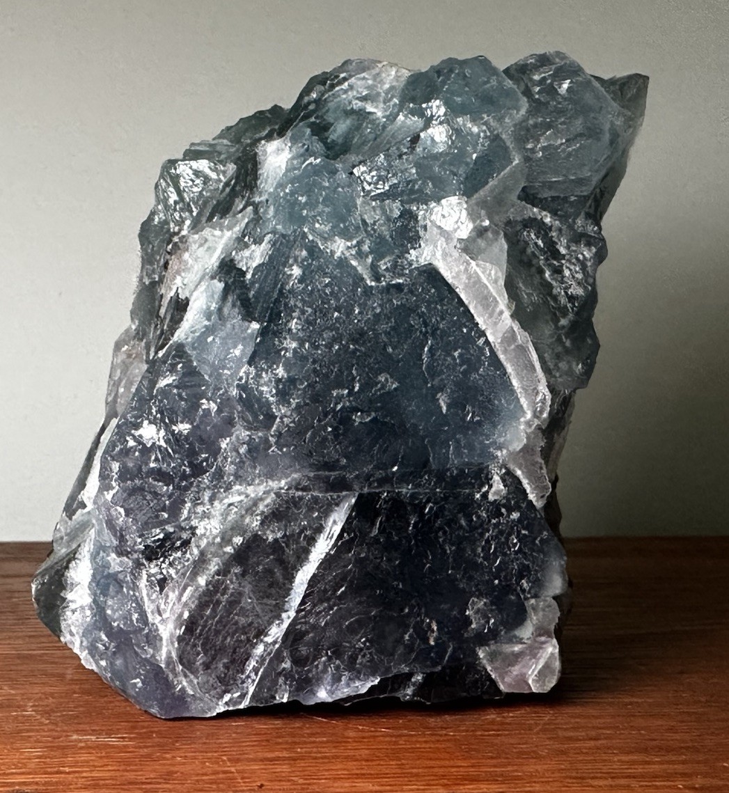 Green Fluorite Crystal 748 Grams 3x3x2.5 Approx