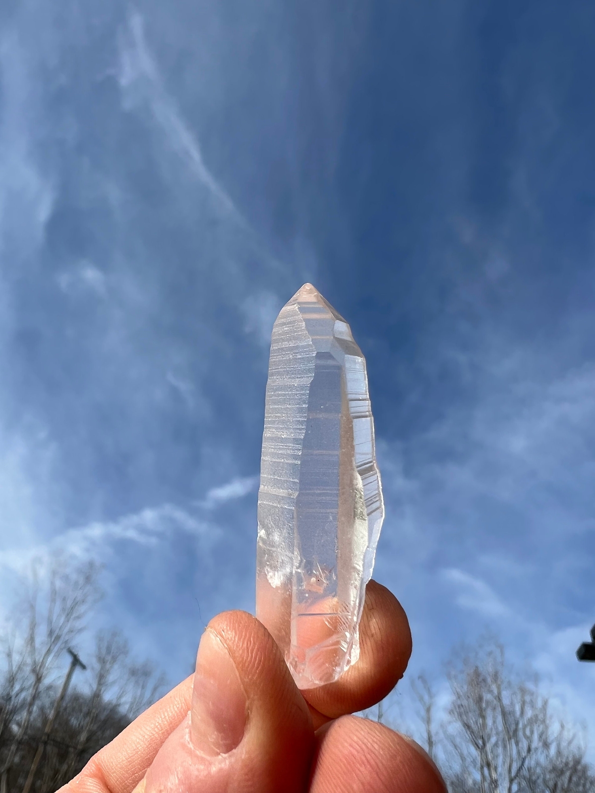 Lemurian “Seed” Quartz Crystal Point, Lemurian Quartz from Minas Gerais, Brazil