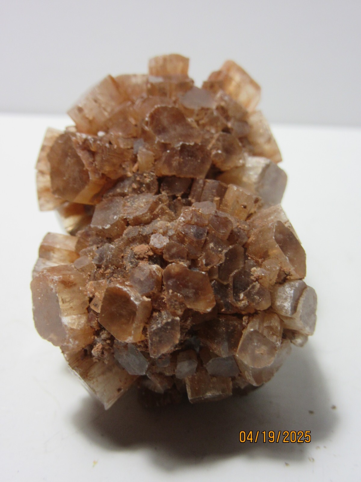 Aragonite Brown Crystal 2 3/16″ Mineral Morocco Collectible ABCMC-358