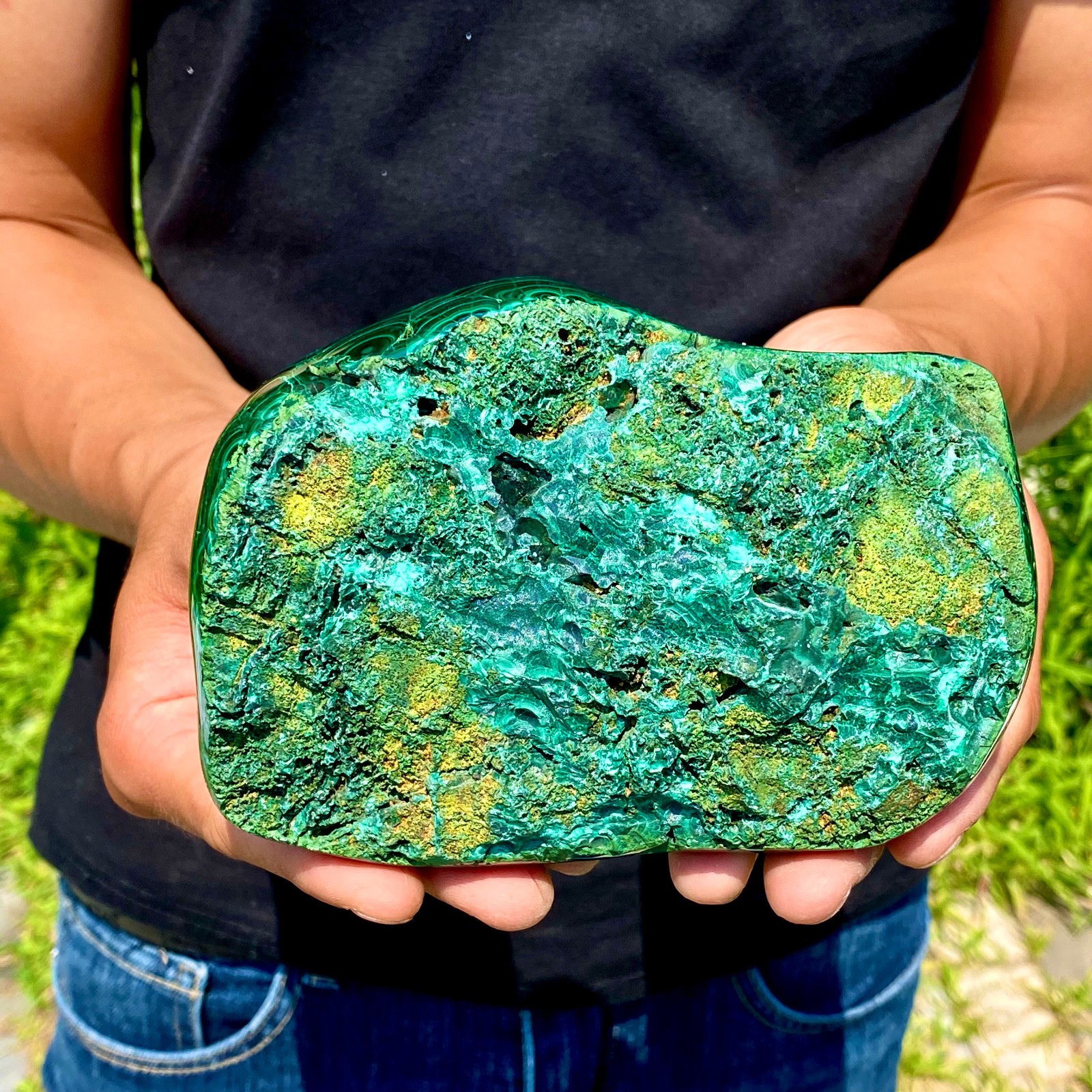 4.96LB Natural polished peacock mineral free-form specimen spiritual stone