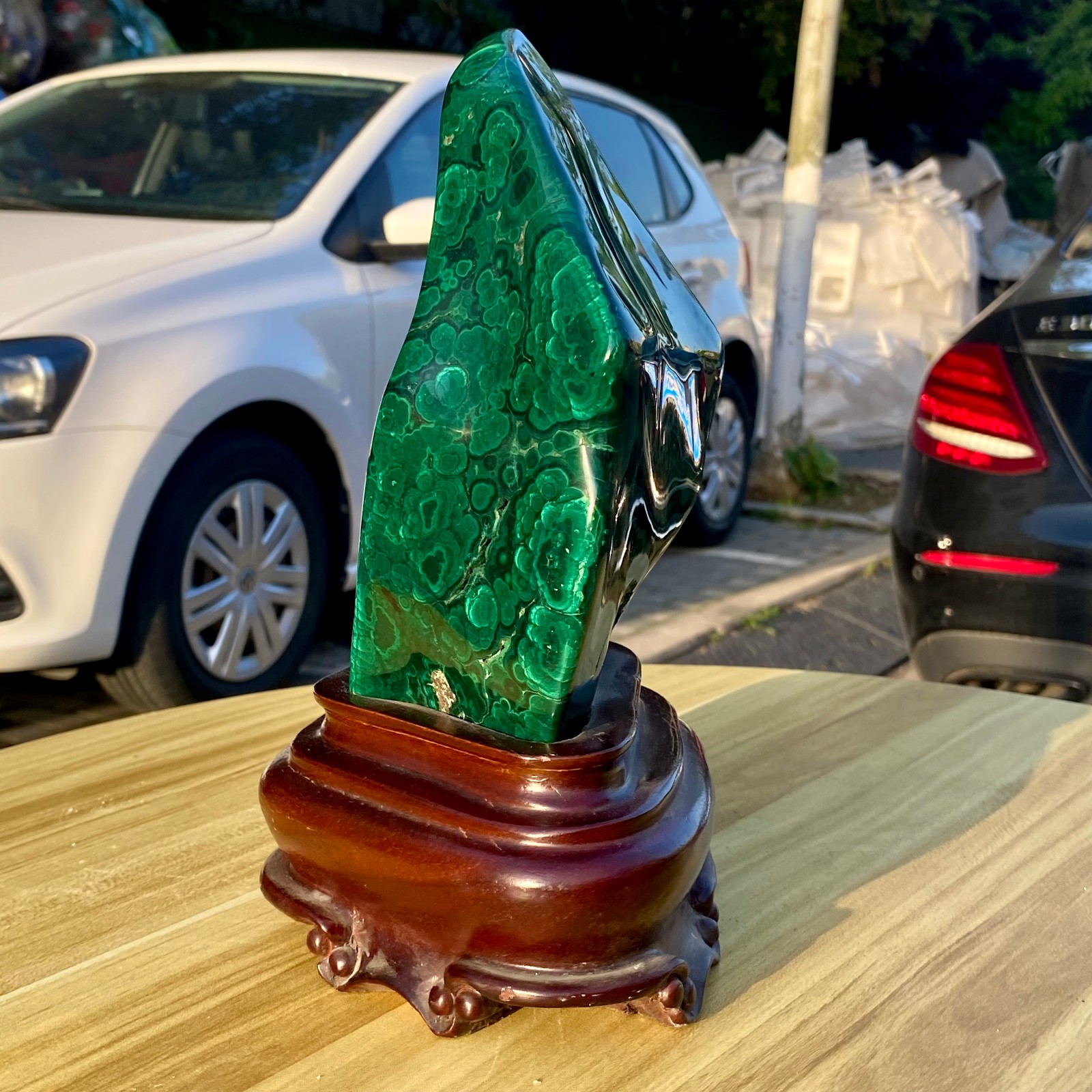 7.71LB TOP Natural Malachite crystal quartz Mineral specimen Reiki gem