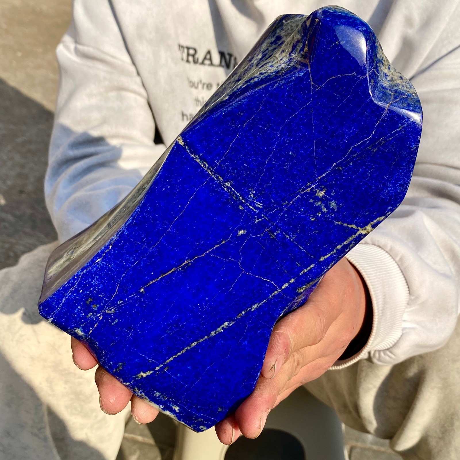 7.3LB Natural Stone Lapis Lazuli Freeform Polished Crystal Mineral Specimen