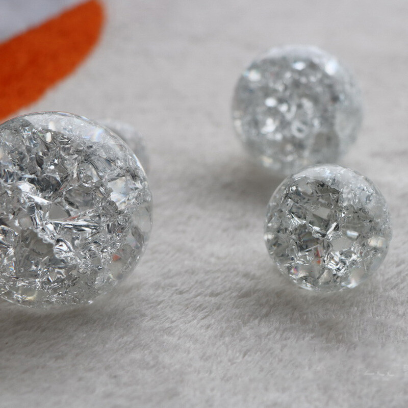 Crystal Ice Crack Ball Quartz Glass Marbles Glass Sphere Living Room Home Decor