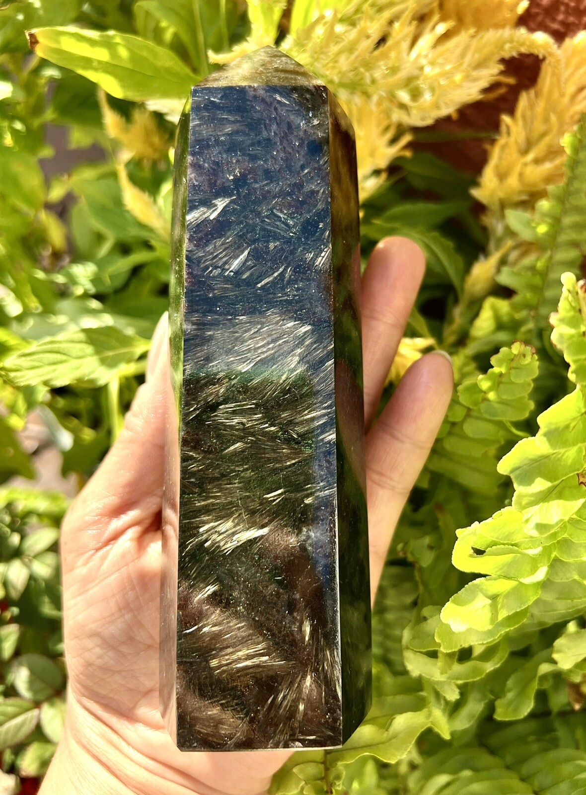 Wholesale Lot 3-4 Lbs Natural Astrophyllite Obelisk Tower Point Crystal Healing