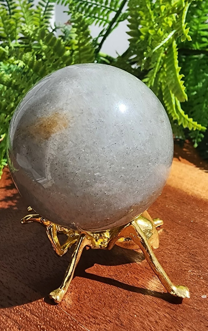 Sage Adventurine Sphere 48 mm 140 grams, 5oz 1-1/2″ in diameter