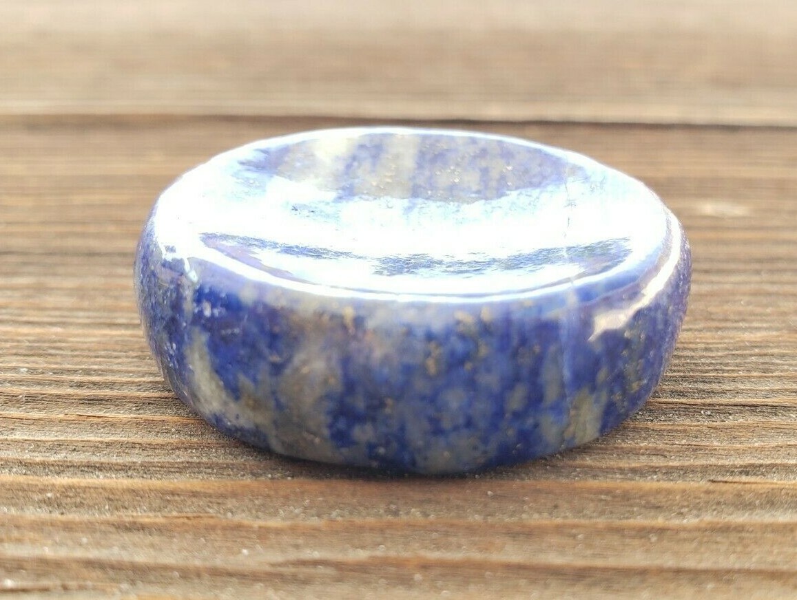 LAPIS LAZULI GEMSTONE SPHERE STAND HAND CARVED (ONE)