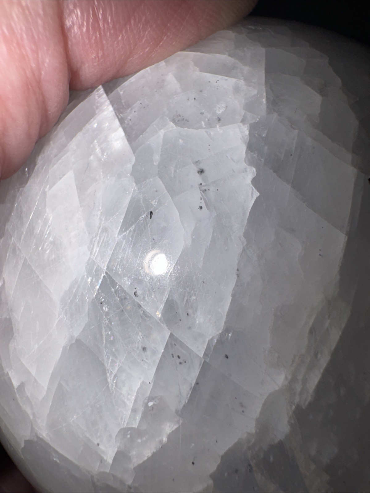 Blue Celestite Sphere. 11.5 In Round.