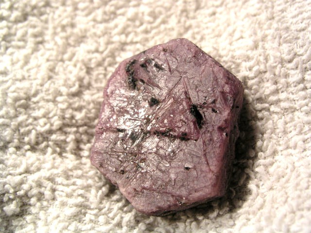 Ruby Crystal all natural red ruby recorder crystal Madagascar 1 1/4 inch n48