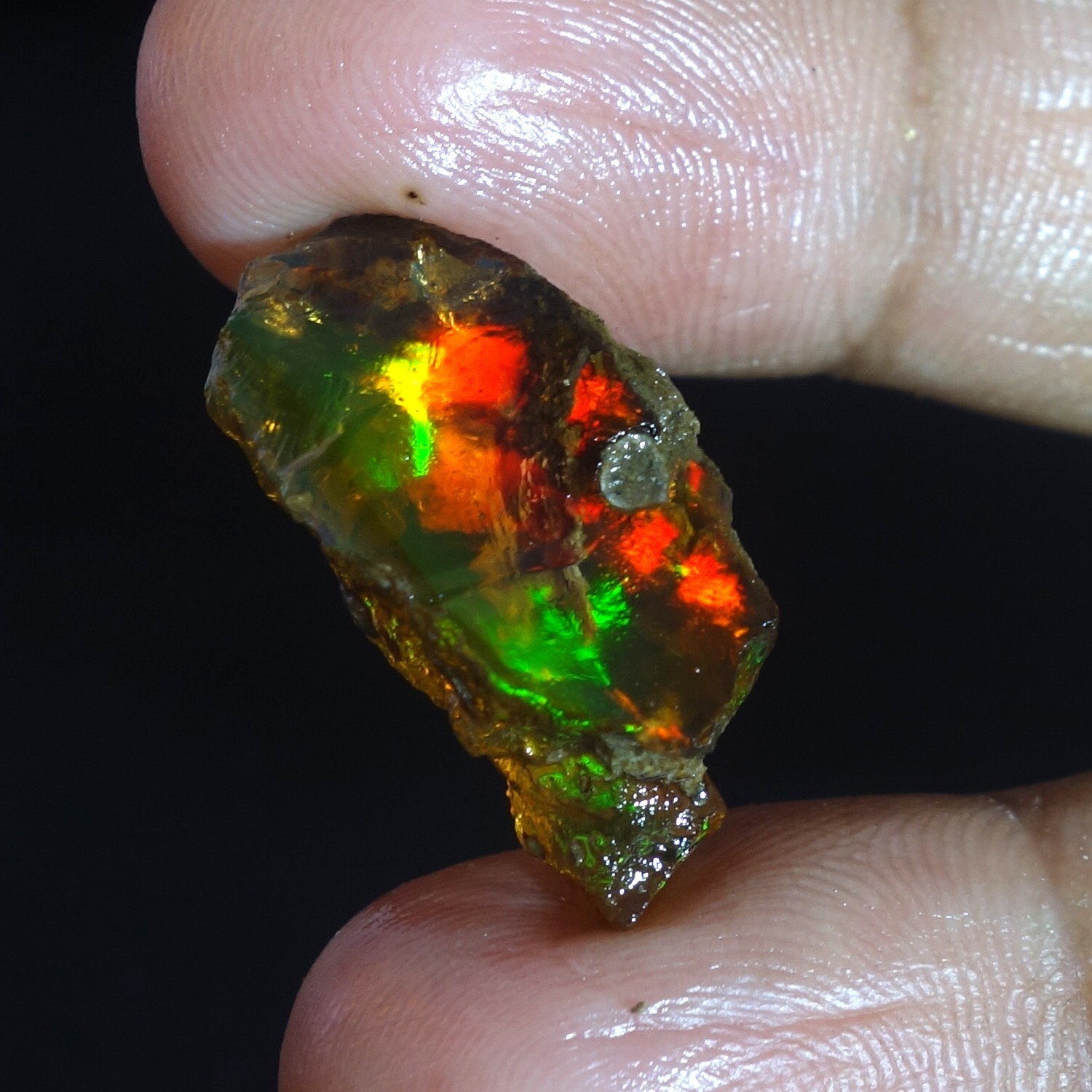 16.00 Cts 100% Natural Welo Fire Ethiopian Oil Opal Rough Cab Gems Ring Nacklace