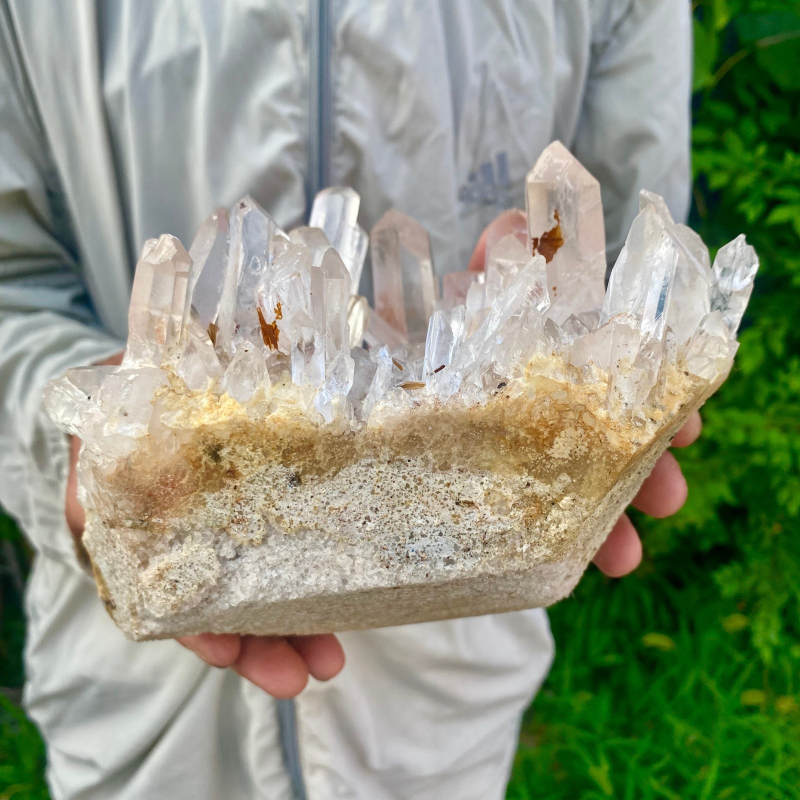 5.51LB Large Natural Clear White Crystal Quartz Cluster Energy Healing Specimen