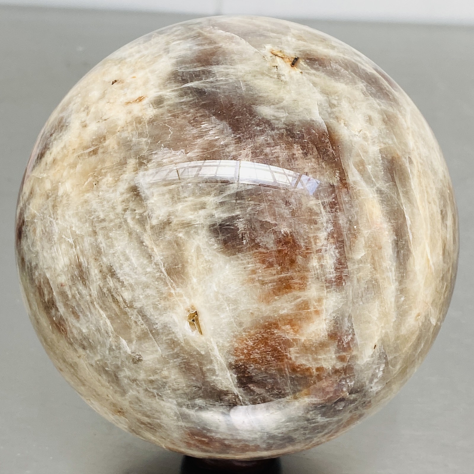 Natural Gray moonstone sphere quartz Crystal ball Healing 3160G (6.96LB)