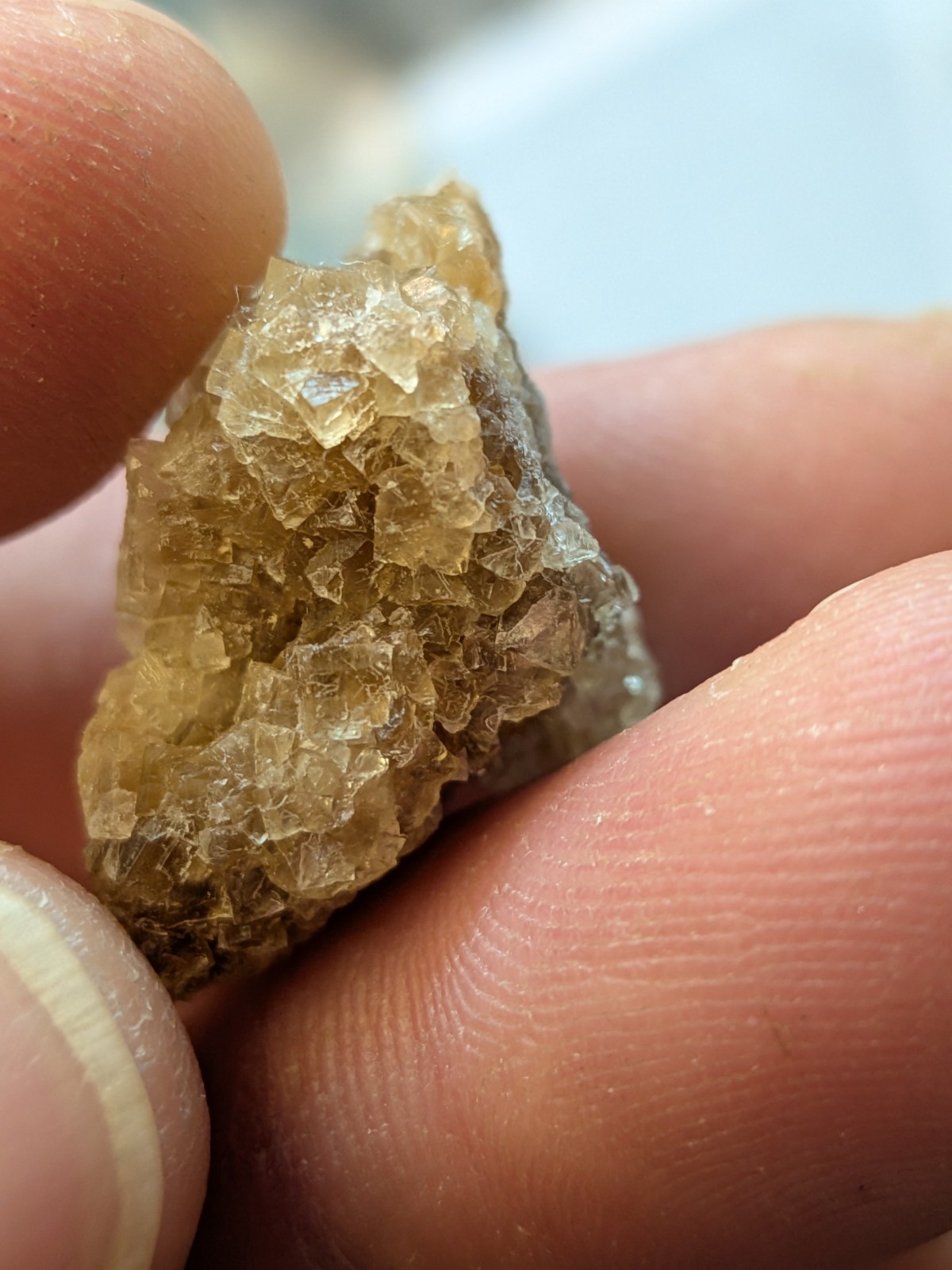 Brown Fluorite Cluster with Quartz Fluorescent Western Kentucky USA