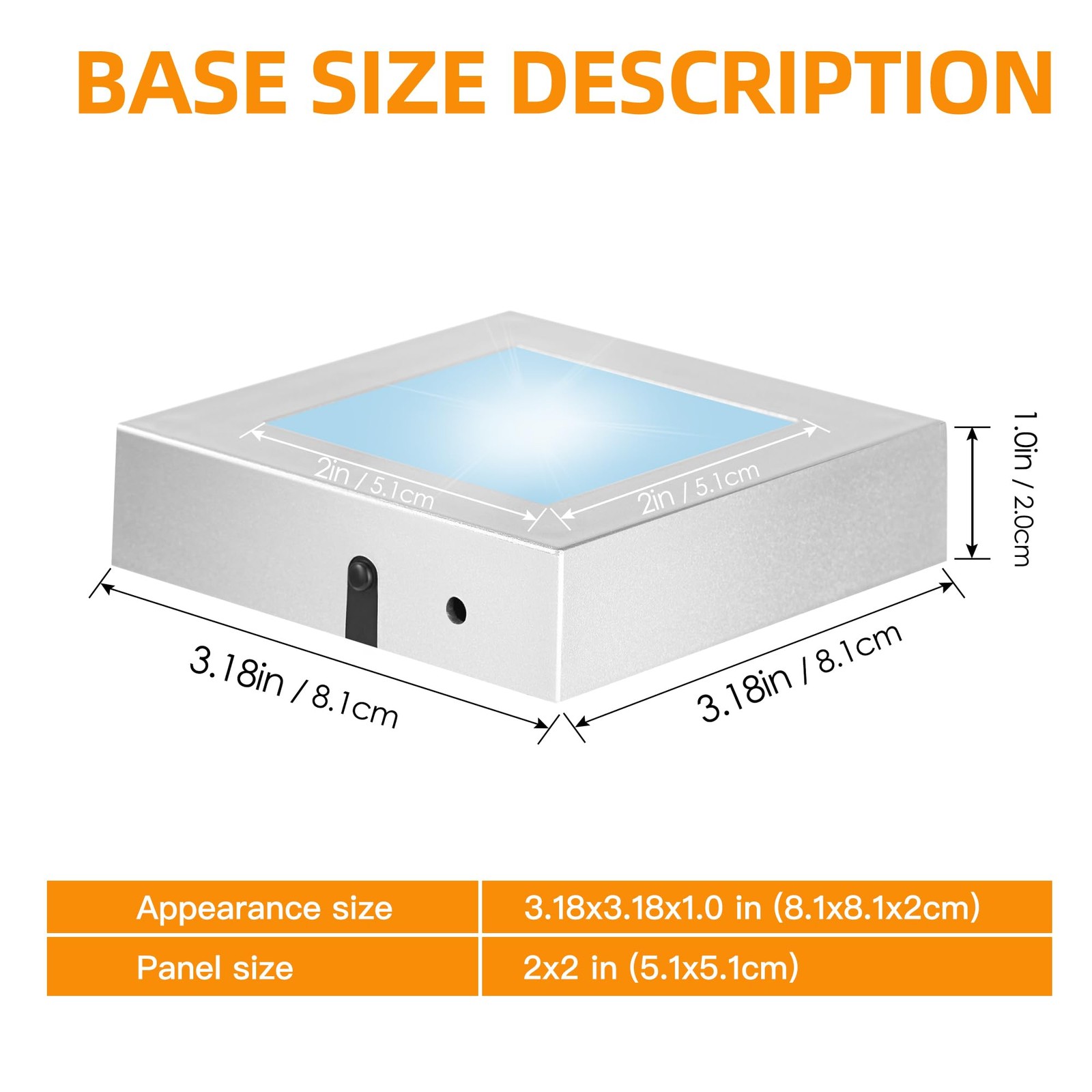 LED Light Base Square Display Stand In A Variety of Colors,Lighted Up Stand C…
