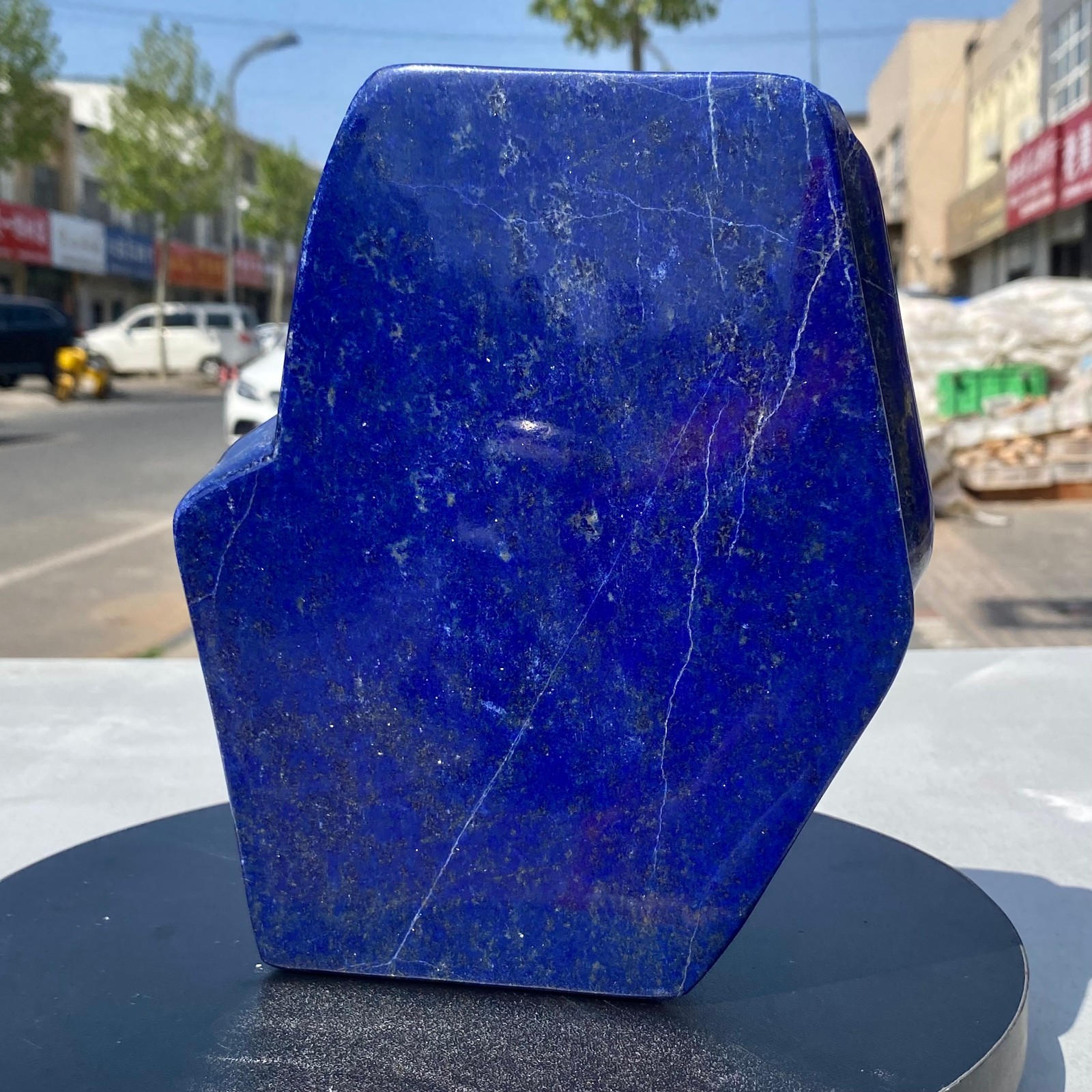 7.71LB Natural Stone Lapis Lazuli Freeform Polished Crystal Mineral Specimen