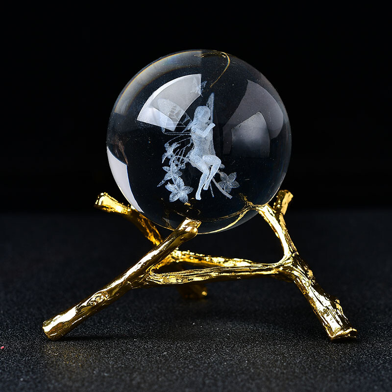 Sphere Holder Stand Base Natural Crystal Ball Display Meditation Home Decor