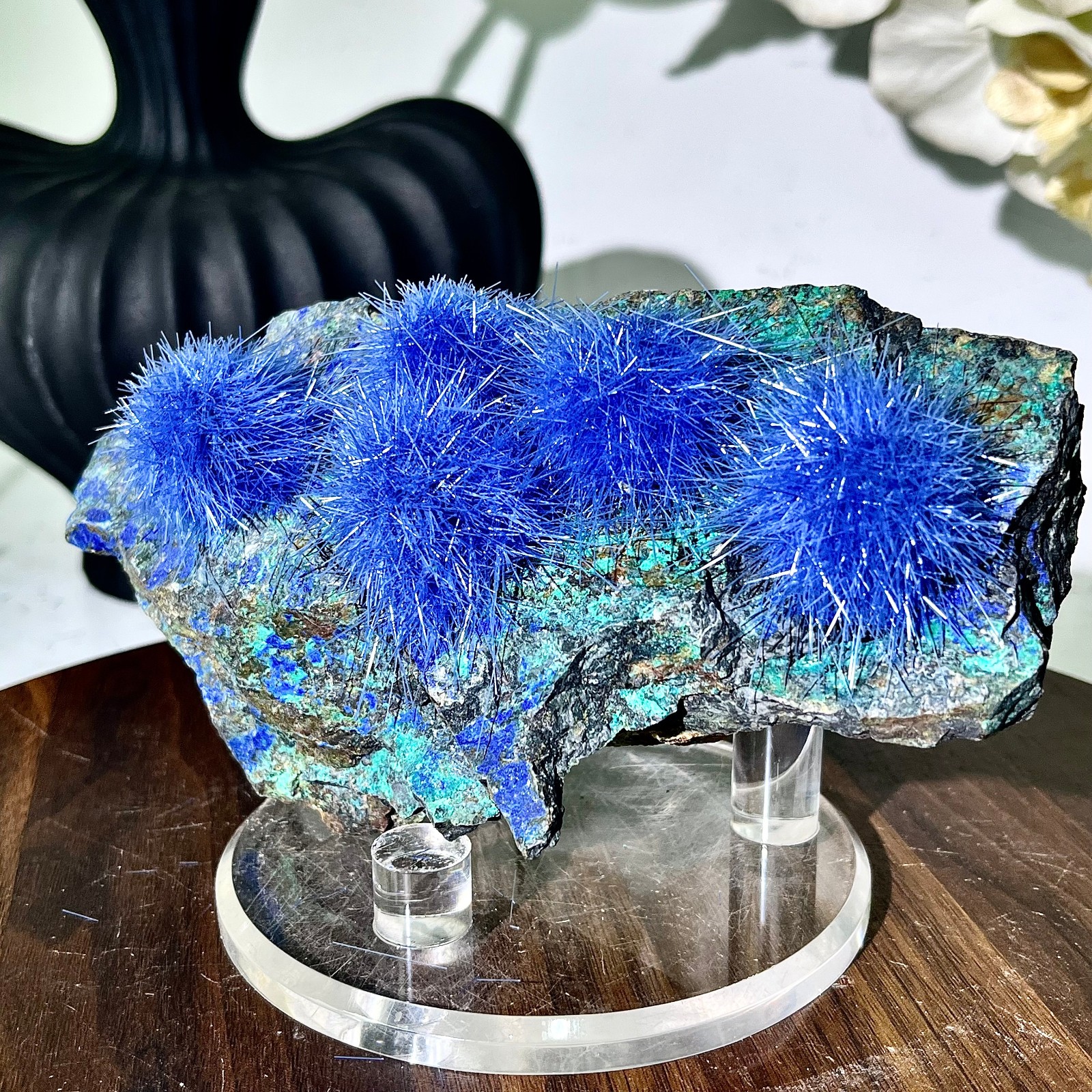 1.69LB Blue Natural Goethite Crystal Quartz Energy Ore Healing Mineral Specimen