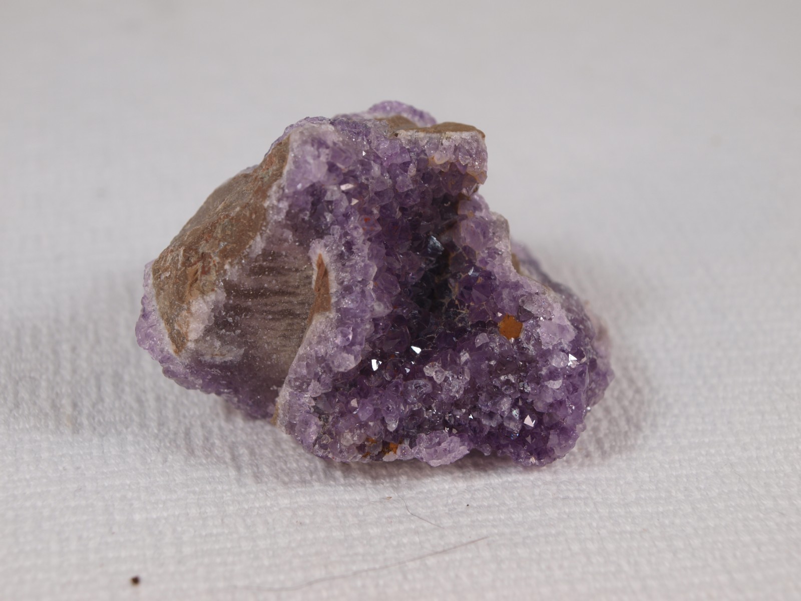 Thunder Bay Amethyst Crystal Pocket on Quartz – Self-Collected – 103.6 g