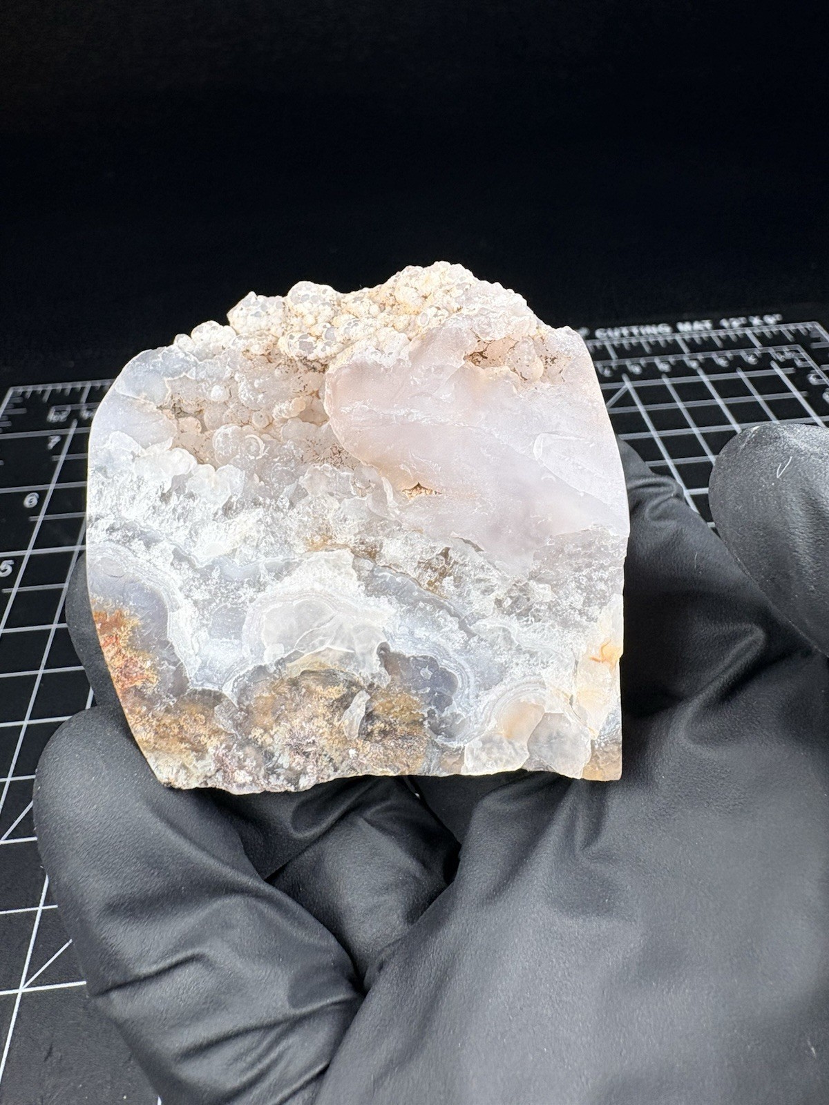 Oregon Moss Agate Free Form Polished Collector Specimen Display Foot Cut Unique