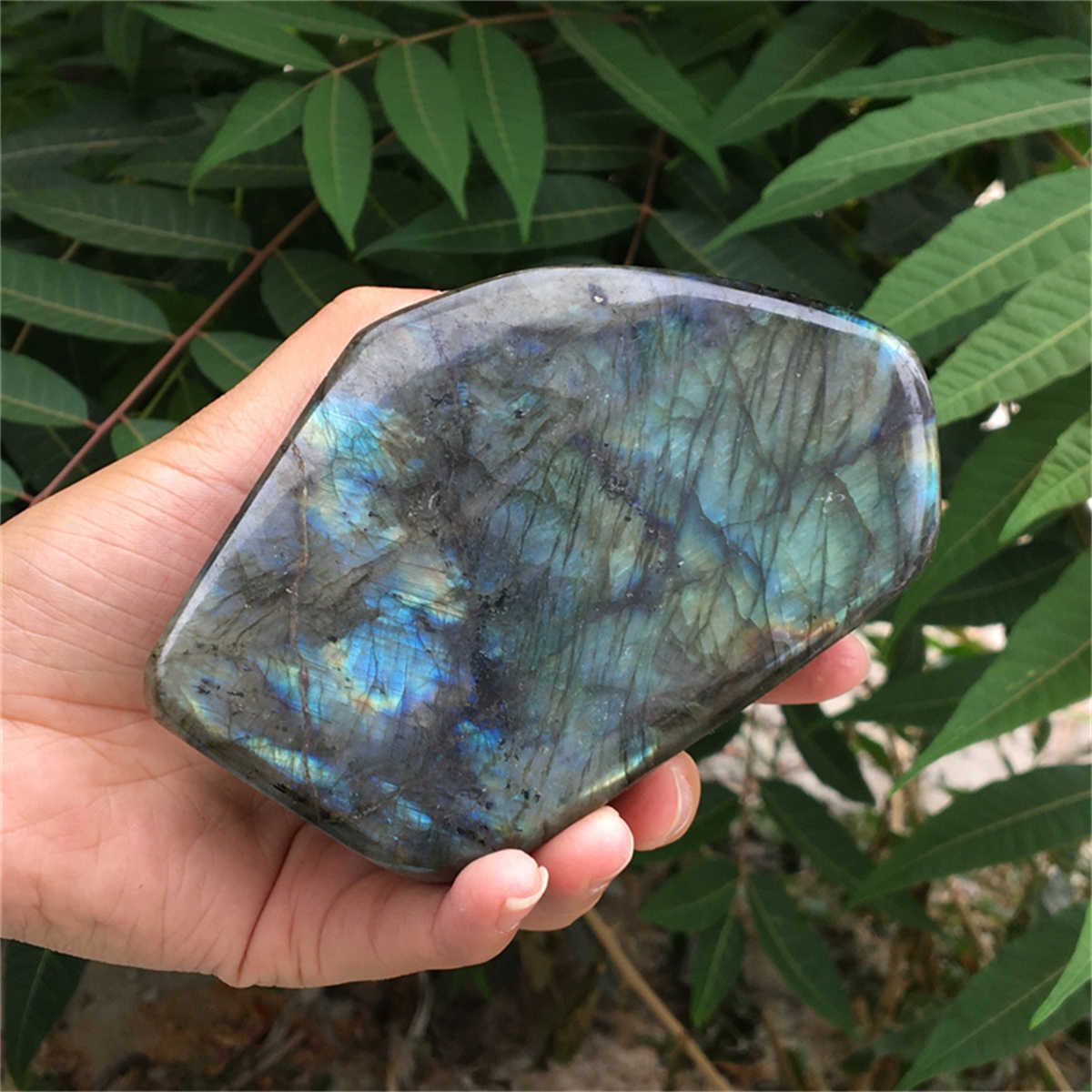 620g Natural Labradorite Mineral Quartz Crystal Mineral Reiki healing