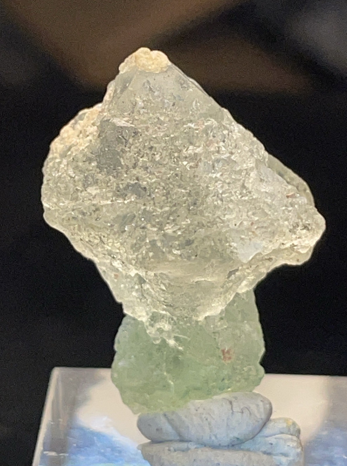 AESTHETIC ETCHED FLUORITE SCEPTER THUMBNAIL RIEMVASMAAK,NORTHERN CAPE,S.AFRICA