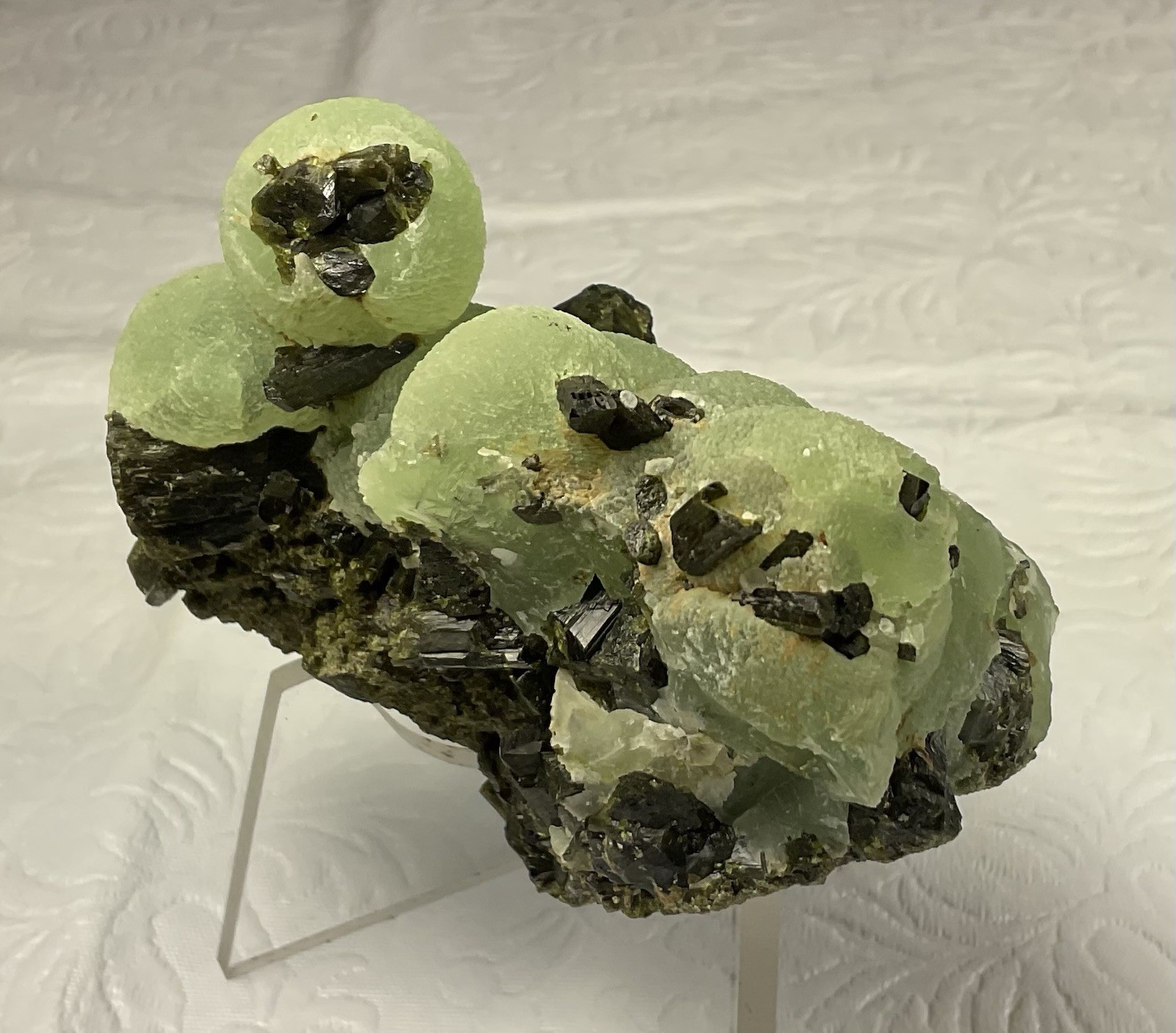 Botryoidal Prehnite and Epidote – Kayes Region, Mali, Africa.