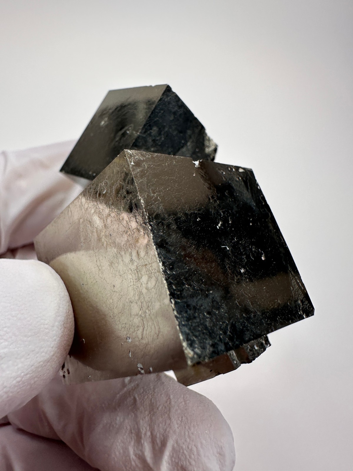 LARGE Rare Lusterous Entwined Interlocking Pyrite Cube Cluster_Spain