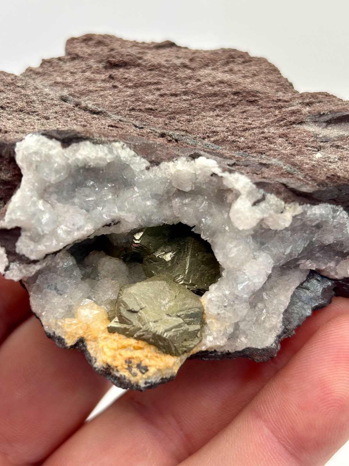 Old Rare Superb Pyrite & Calcite, N’Chwaning Mine, Northern Cape, South Africa