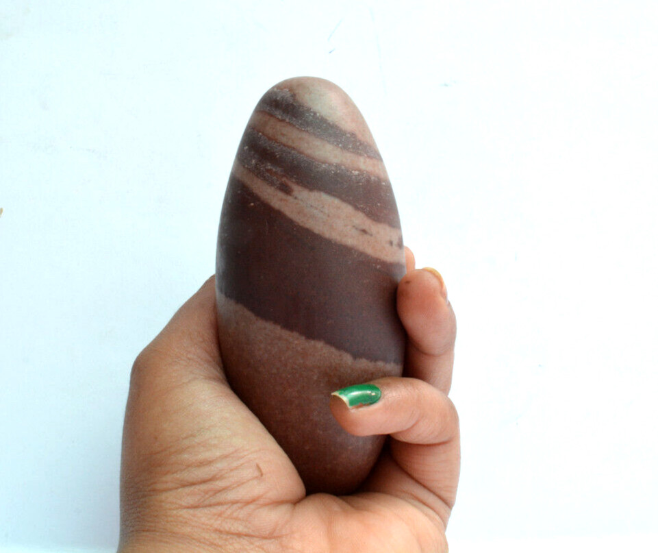 Shiva Lingam Stone Narmada River India Special Excellent & Pure Lingam~297