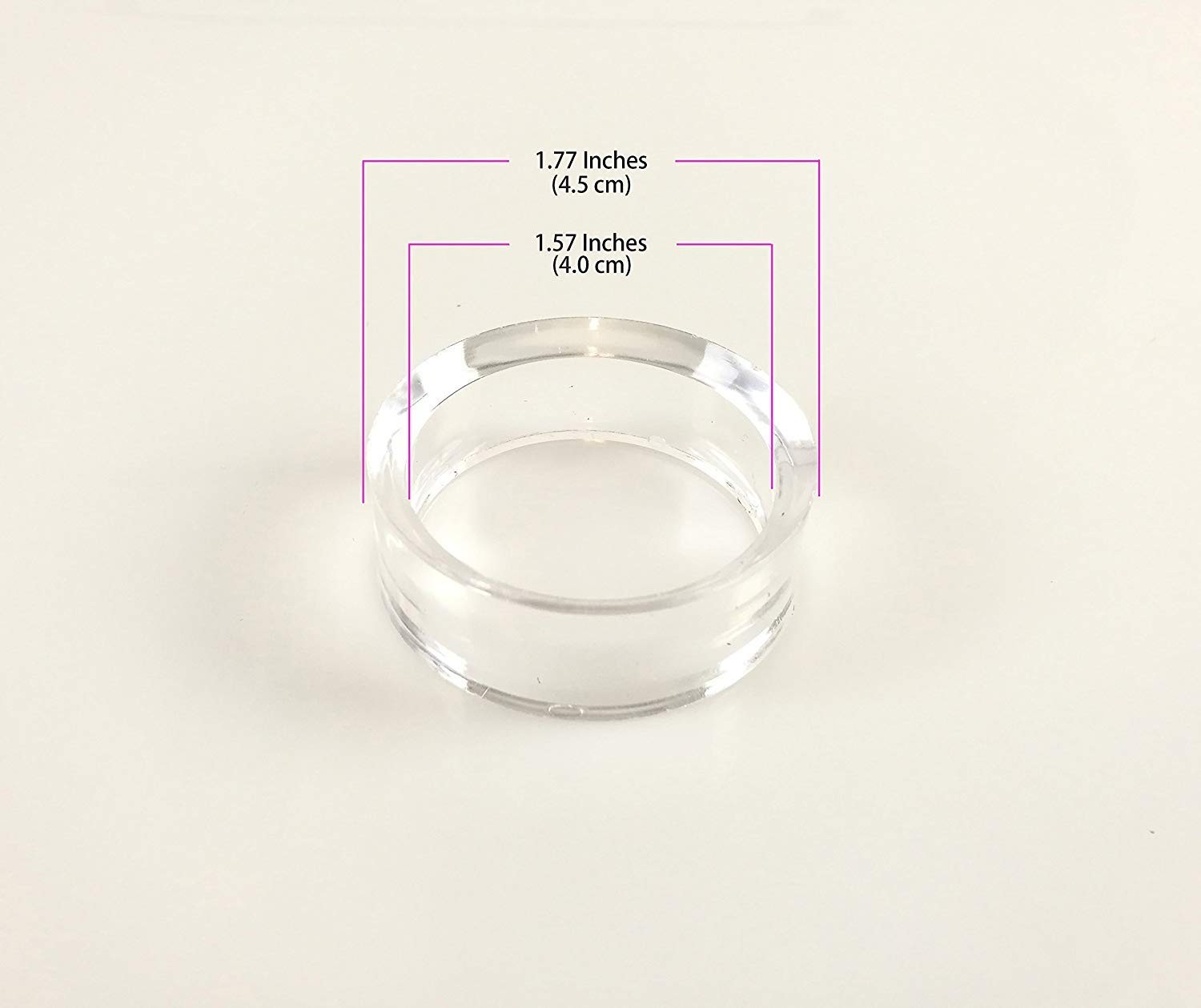 30 pcs Large Acrylic Clear Baseball Stands 1-5/8″ Size Display Holders for La…