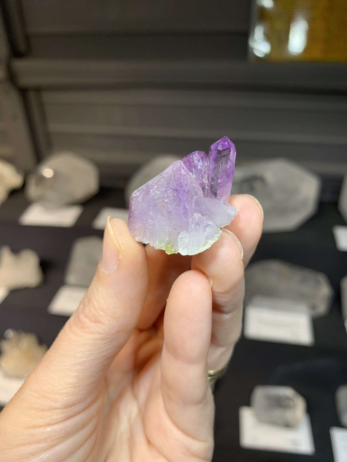 Vintage Collection Mini Purple Lilac Amethyst Crystal Cluster, Veracruz Mexico